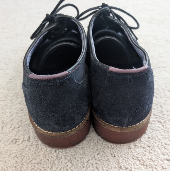 Ted Baker London TICH 2 Blue Suede Derby Shoes Men\'s Size 11.5 Business Office main image 8
